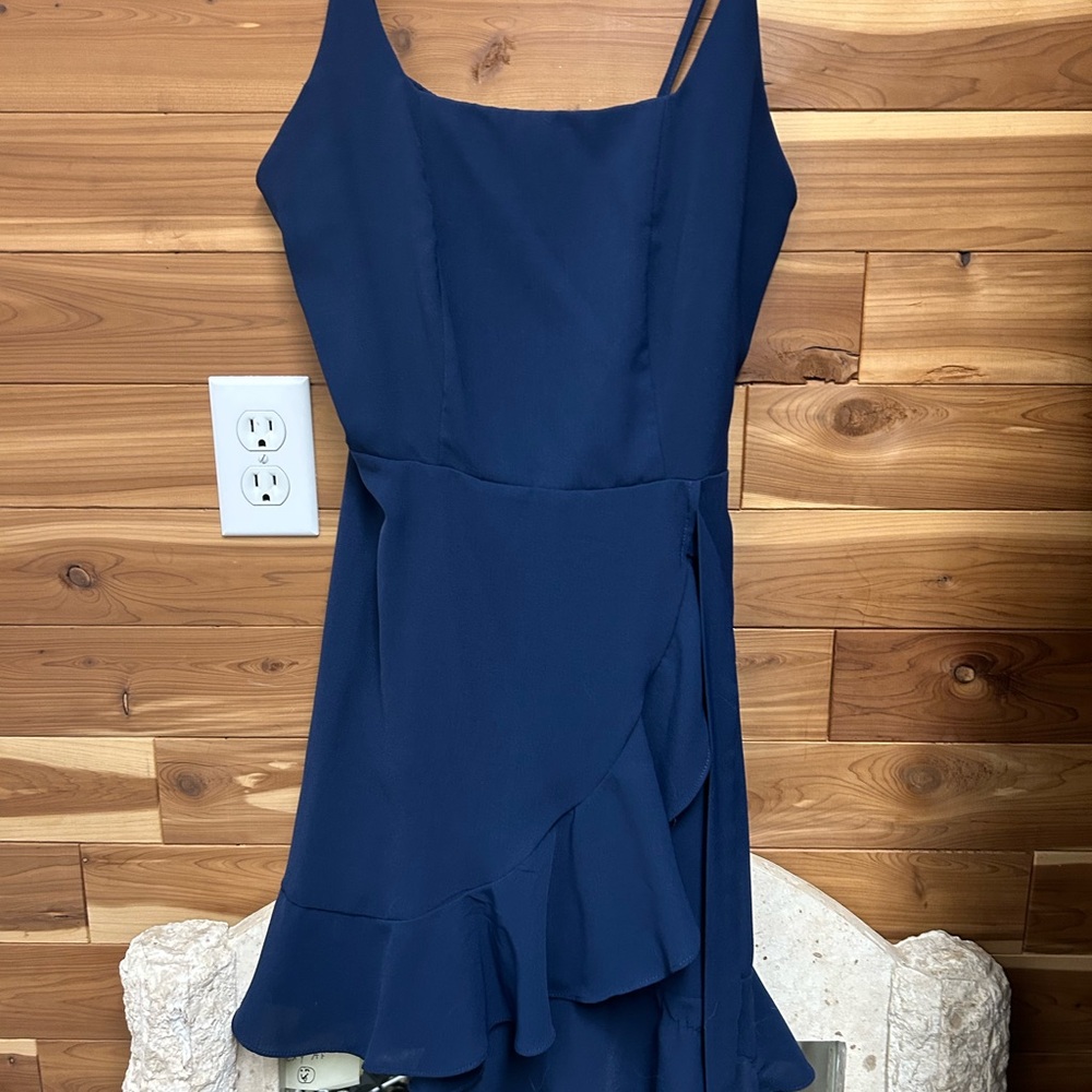 Elegant Navy Blue Women's Dress